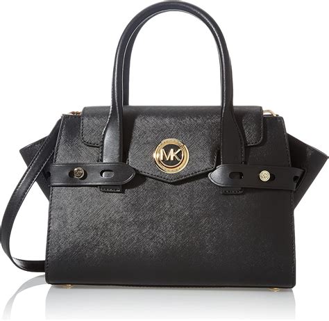 michael kors sm flap satchel|Michael Michael Kors Signature Carmen Small Flap Belted .